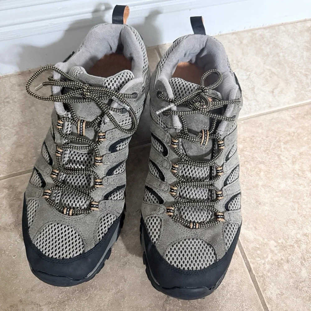 Merrell Moab Ventilator Low J86595 Walnut Mens Size 14 Hiking Shoes Vibram Suede